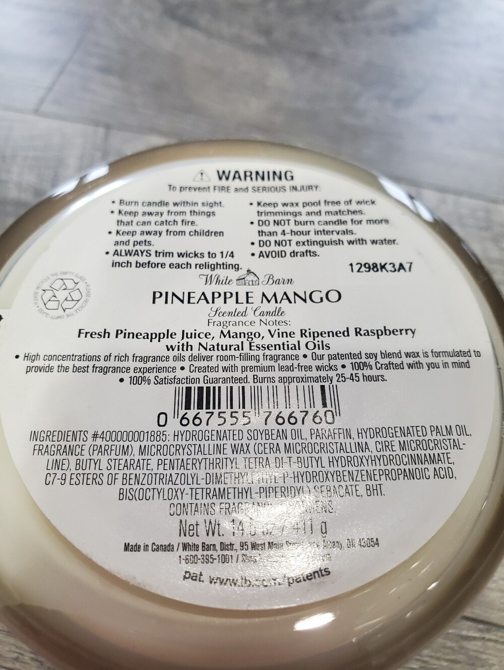 Bath And Body Works Pineapple Mango 3 Wick Candle - Picture 4 of 4